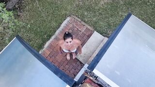 Bimbo inside white bikini gets pissed on compilation | Human