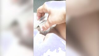 MexxxicanRose Twat Leaking from Masturbating into Vehicle