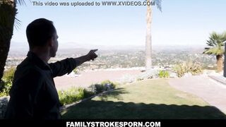 Step-Daughter Mia Moore gets caught by her strict stepdad Kinky