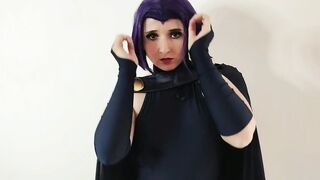 Ahrii Steele as Raven doing a Bae striptease