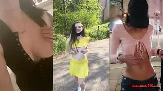 25 Shameless Girls Naked Challenges Inside Outside