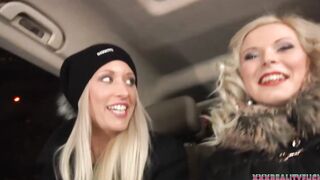 Boosty blondie takes stranger inside the vehicle for plowed and