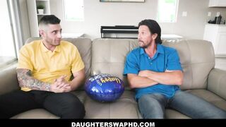 2 18 Yo Daughter's Banged! By Dad's Then Swapped On Father's