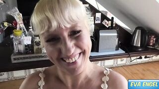EVA ENGEL: Pervy dude jizzes on my unshaved Vagina