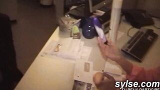 He loves my fake-cock - We screwed him !