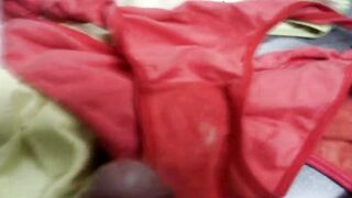 Jizzed Compilation On My Hispanic Ex-Wife's Used Lingerie