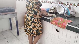 My stepmother helps me with my naughty classes helping me