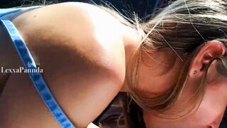 INSIDE OUTDOOR, I MEET AN STUNNING BLONDE ON THE ROAD,
