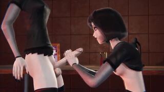 Halloween One Of A Kind - Mavis Dracula gets creampied by her clone