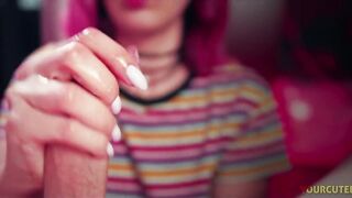 I Make Him Cum Into two Minutes, Fast POV Hand Job