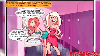 Fucking into the WC... Gossip into the restroom - College