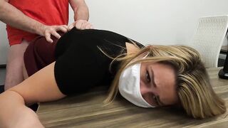 19 Year Old gets nailed during job interview by her new boss