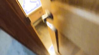 Daughter caught by stepfather taking shower then offer blowjob