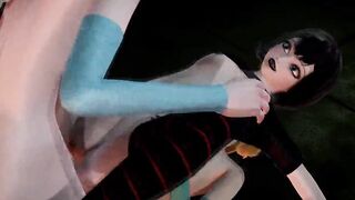 Mavis dig a 3 way with princess Elsa and Anna from
