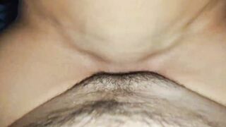 Unshaved penis and Russian thin cunt with mouth with nice titties