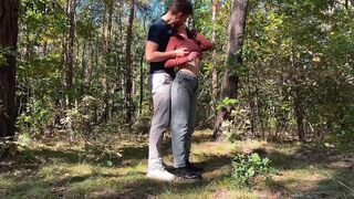 Outdoors Blowing cock and sex with anal plug KleoModel