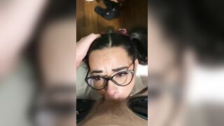 Cum Hoe School cunt with mouth
