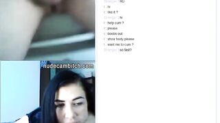 Huge penis reaction on live web cam chat
