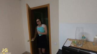 Secretary Deep Throat and Hand Job Dick Boss - Amateur