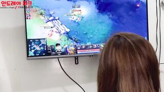 Cutie Korean 19 Year Old Andrea Park Get Pounded While Watching Dota2