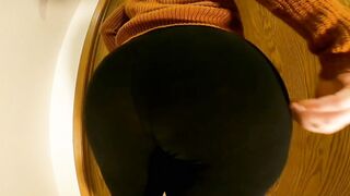 Milf Watch Thru African Leggings And Big Butt Wedgie