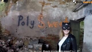 Painted graffiti and then pounded her BF (rough sex)