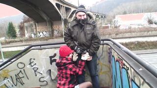 Der geilste Fick auf dem Bahnhofsdach