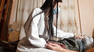 Sex with a doctor at home while mother can't view