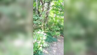 SQUIRTING INSIDE A OUTDOOR PARK