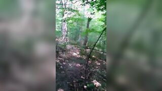 SQUIRTING INSIDE A OUTDOOR PARK