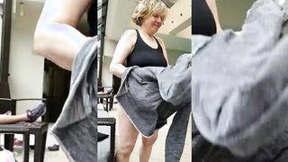 Bombshell Granny is Goddess at 66 inside a ebony swimsuit