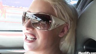 Big Titted blonde tit fucks and blows on rough dick
