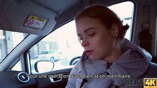 DEBT4k. Adorable Faced Young Debtor Thinks Sex Is Better Than