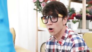 18 Year Old Cheerleaders Experiment On His Science Dick
