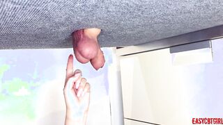 Hoe grabs the nuts and clicks them with her finger