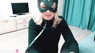 Punished a sex-sub with and jizzed inside her mouth