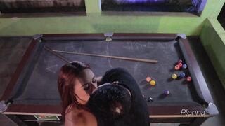 Swapping Pool Table Nuts - Marsha Love and Ed Junior