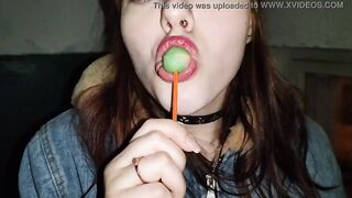 Licked the chupa chups thinking that it was a member