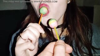 Licked the chupa chups thinking that it was a member