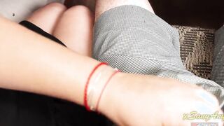 2021 NEW ¾ SCH00LGIRL HAND JOB CLASSMATE UNDER THE TABLE ON