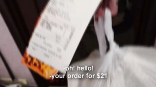 She Gave Herself to the courier for Pizza while her