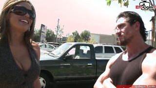 Spontaneous porn video – Incredible Sexy boobies skank with brown hair pick up at the street