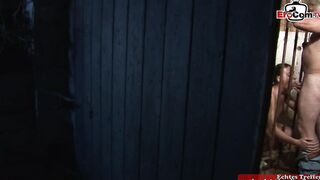 Crazy mature man fucks a thin dark haired 19 year old with tiny titted
