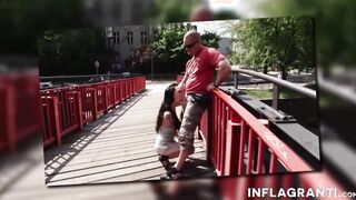 Voyeur school girl gets pierced slit banged outside
