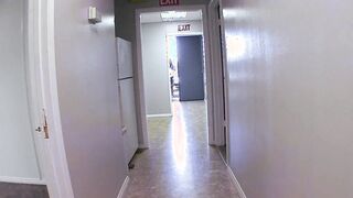 Doggy style fucking dark haired skank gets a huge jizz load