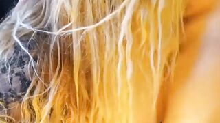 Superlush69 blows and ejaculates all over long penis.