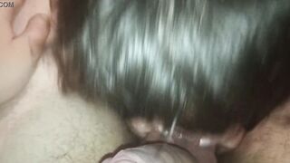 Incredible and gentle head from a sexy. Sucking Off penis into