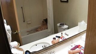 Highandhorny22 hotel bathtub fun!!