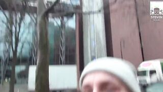 GERMAN GODDESS OUTDOORS birthday 3SOME! StevenShame.dating