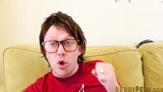 Cum drenched british 18 blows off rough leeds cock